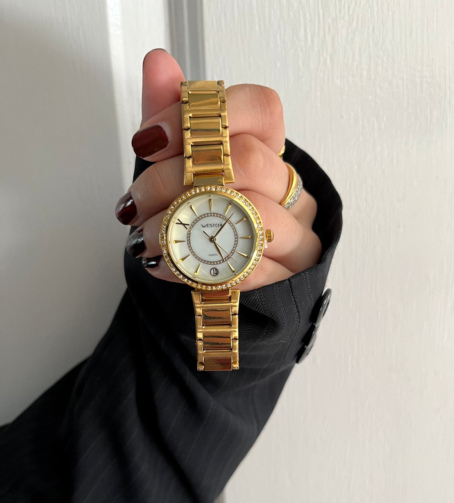GOLDEN X WHITE WATCH✨
