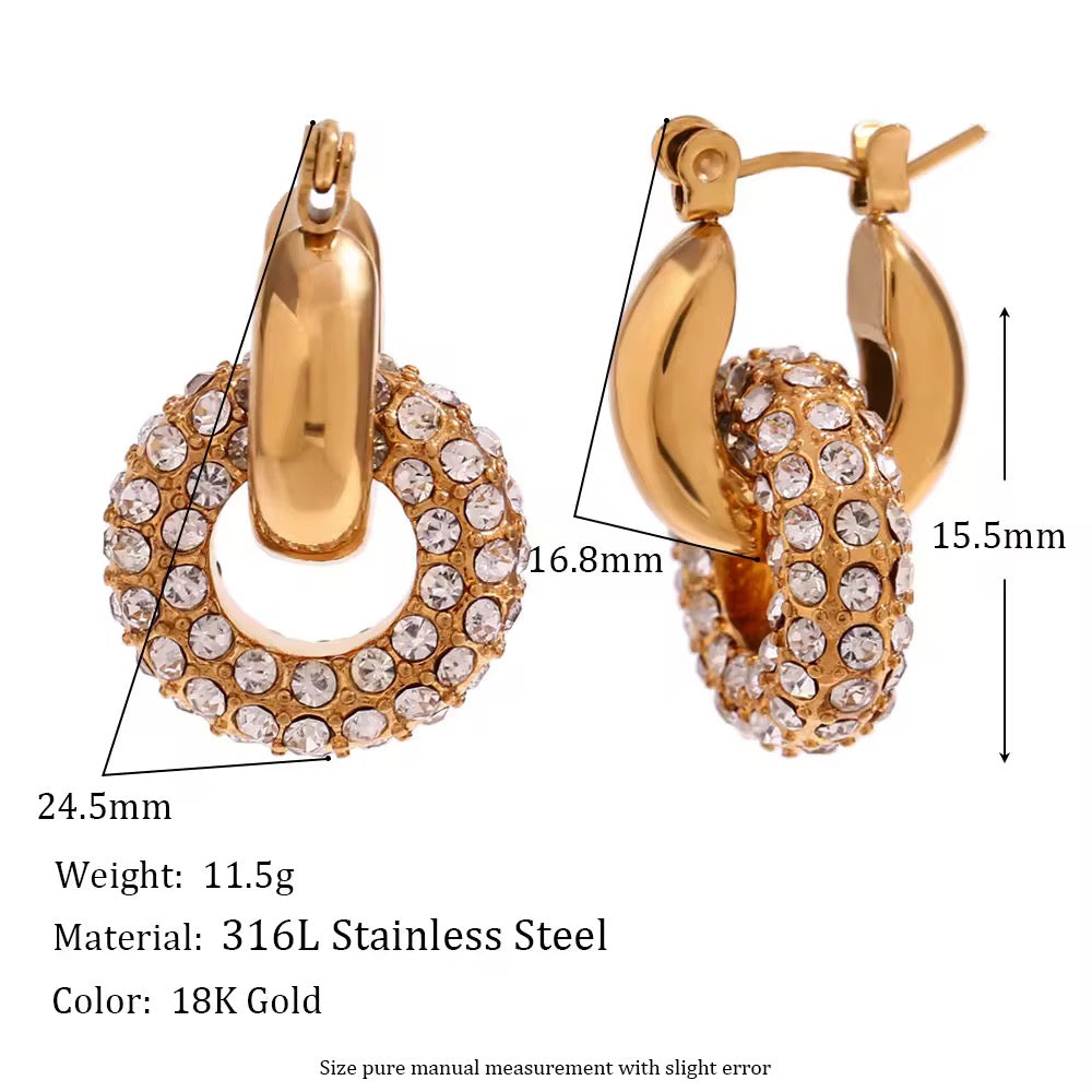MINI MARVELS HOOPS-18k