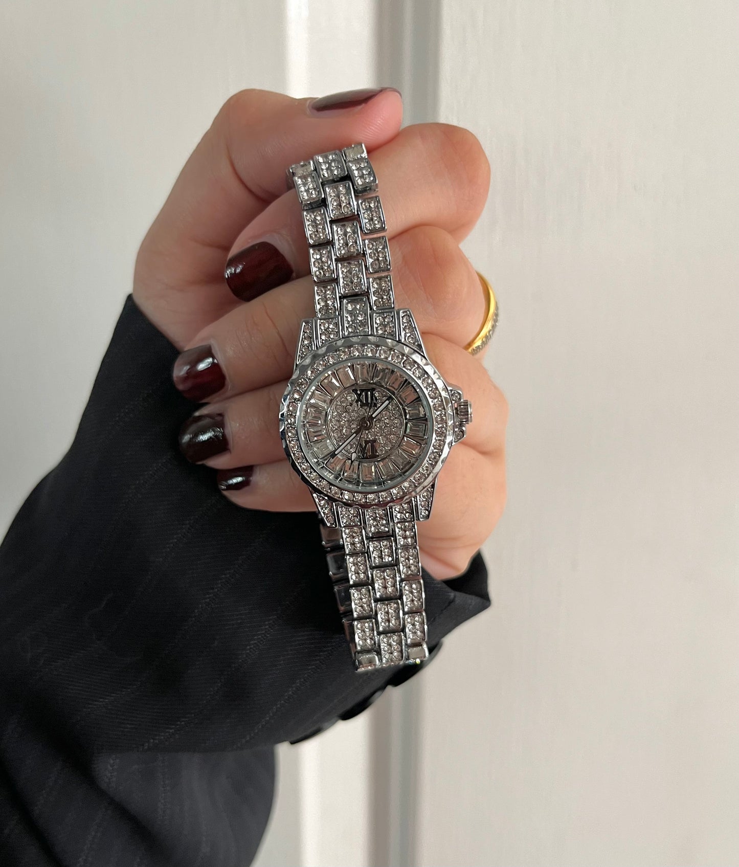 SILVER HOUR X ZIRCON WATCH