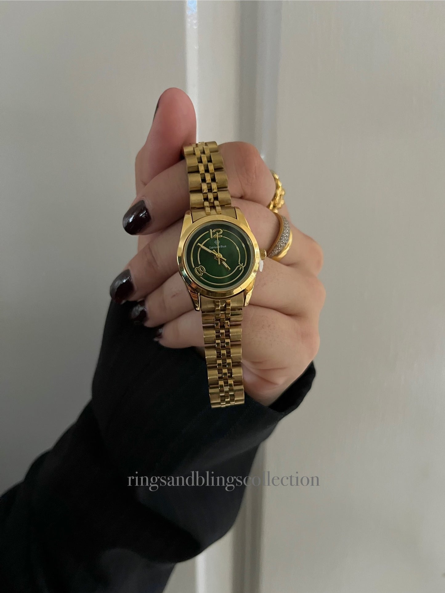 ✨EXCLUSIVE GOLD BRAIDED WATCH-Green Dial✨