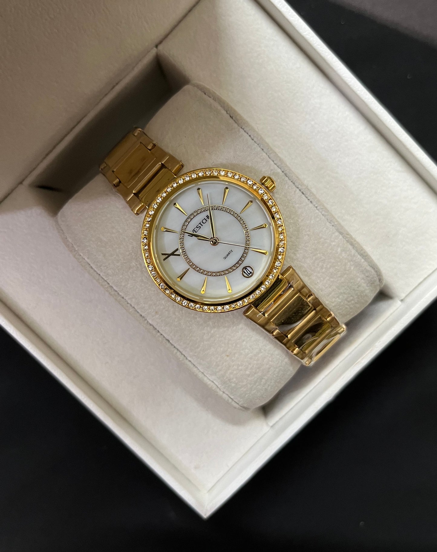 GOLDEN X WHITE WATCH✨