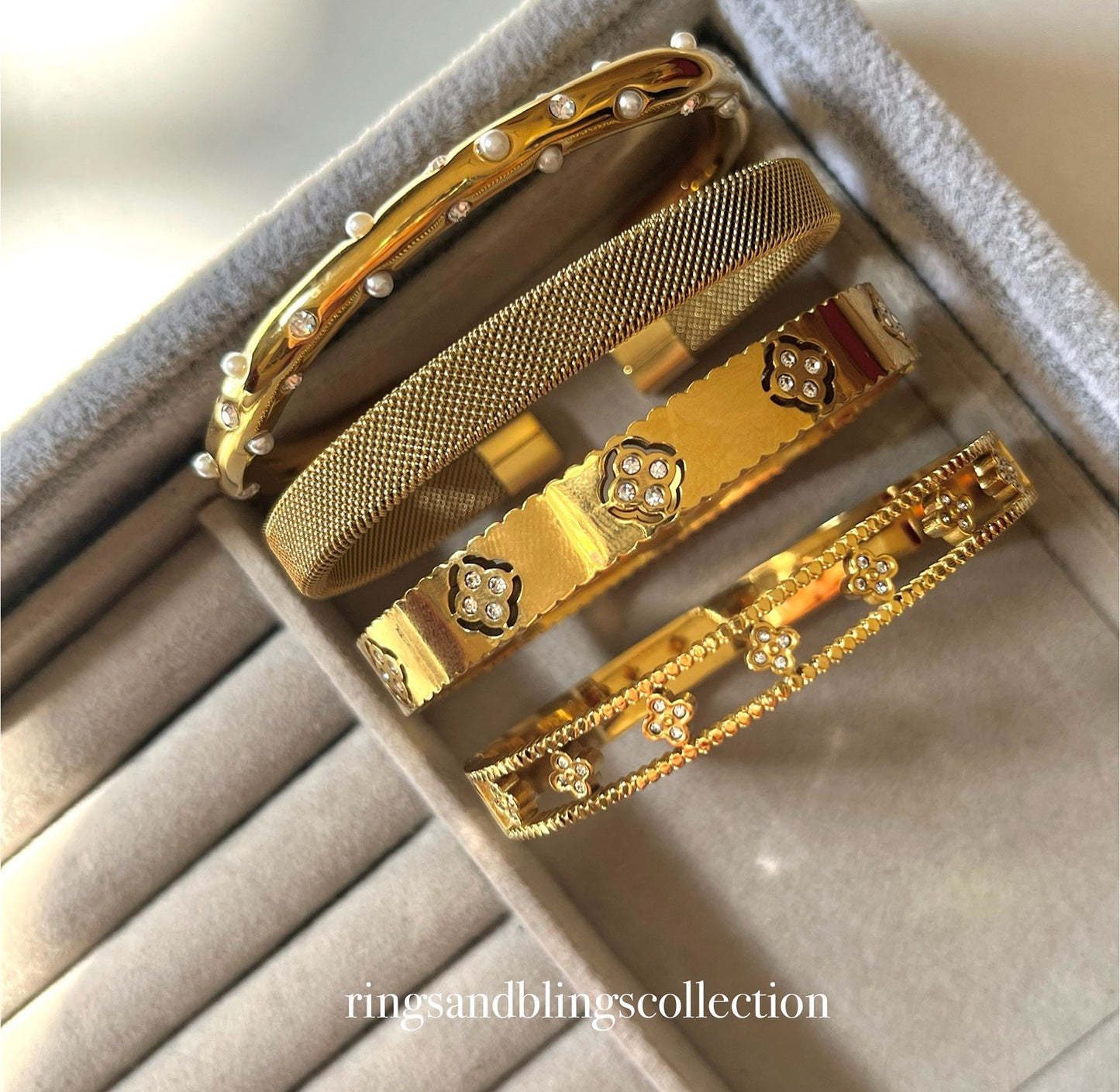 WOVEN ZIRCON BANGLE