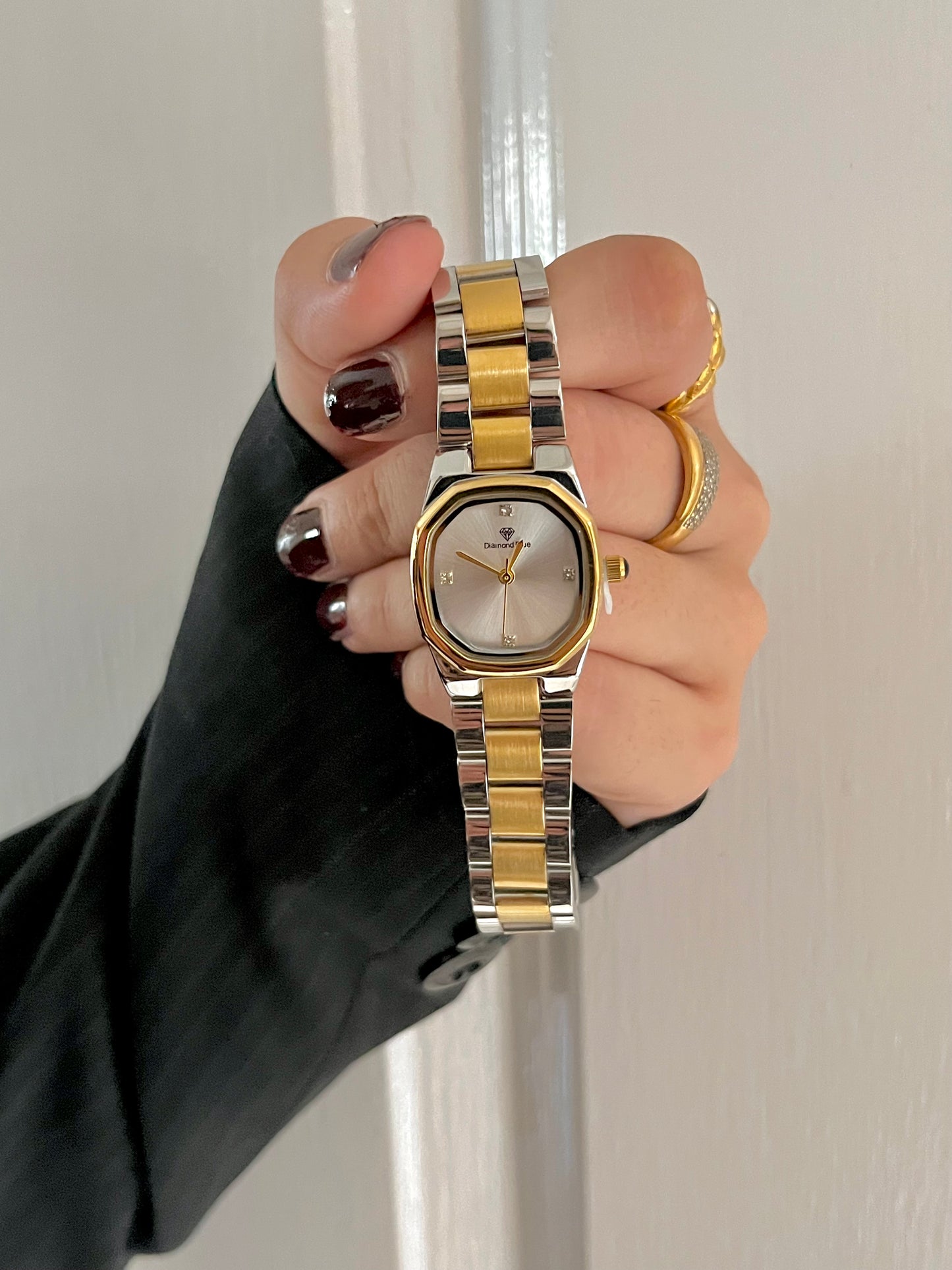 DIAMOND DUSK TWO TONE SILVER X GOLD WATCH