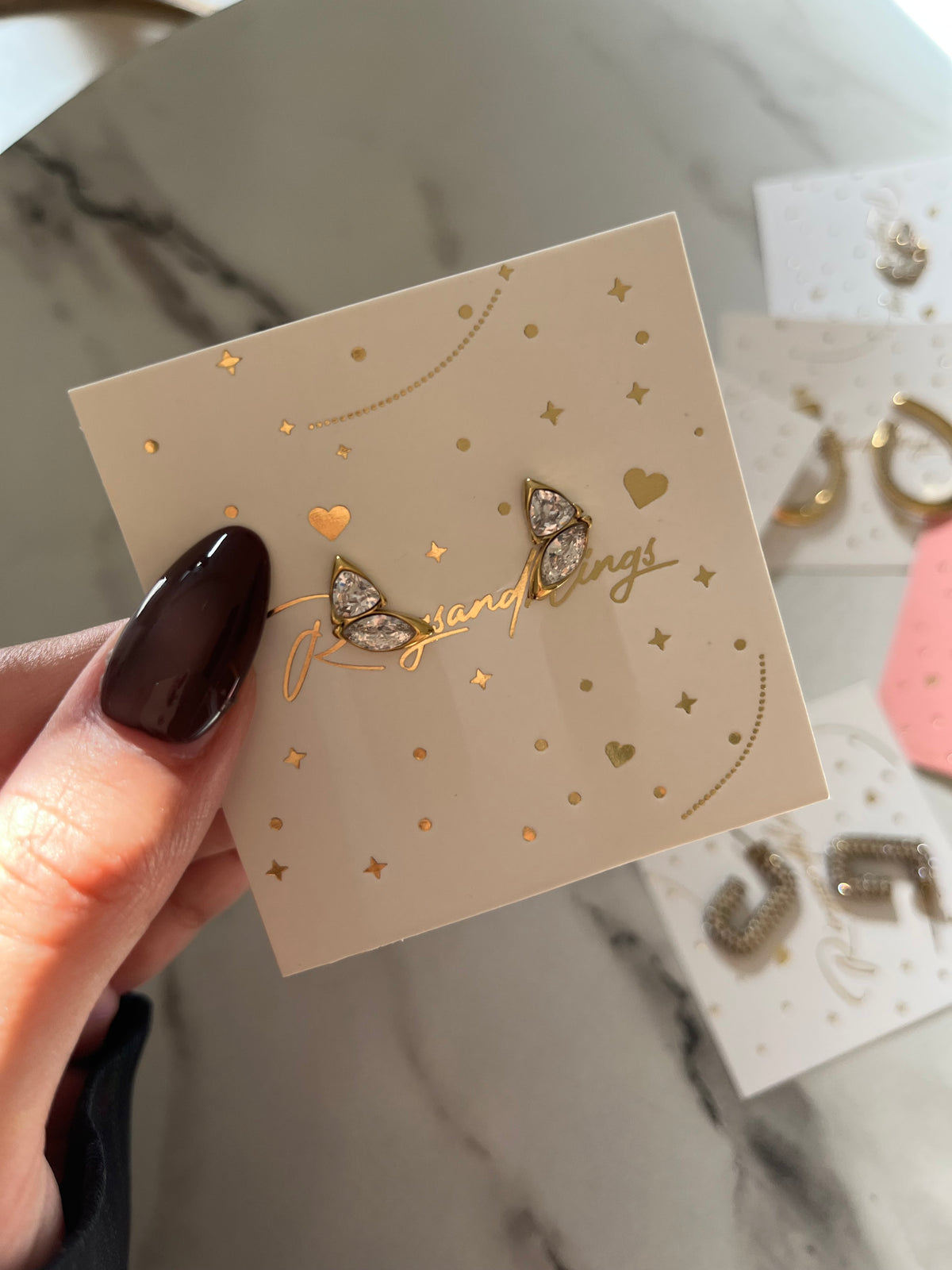 Duet Marquise Studs