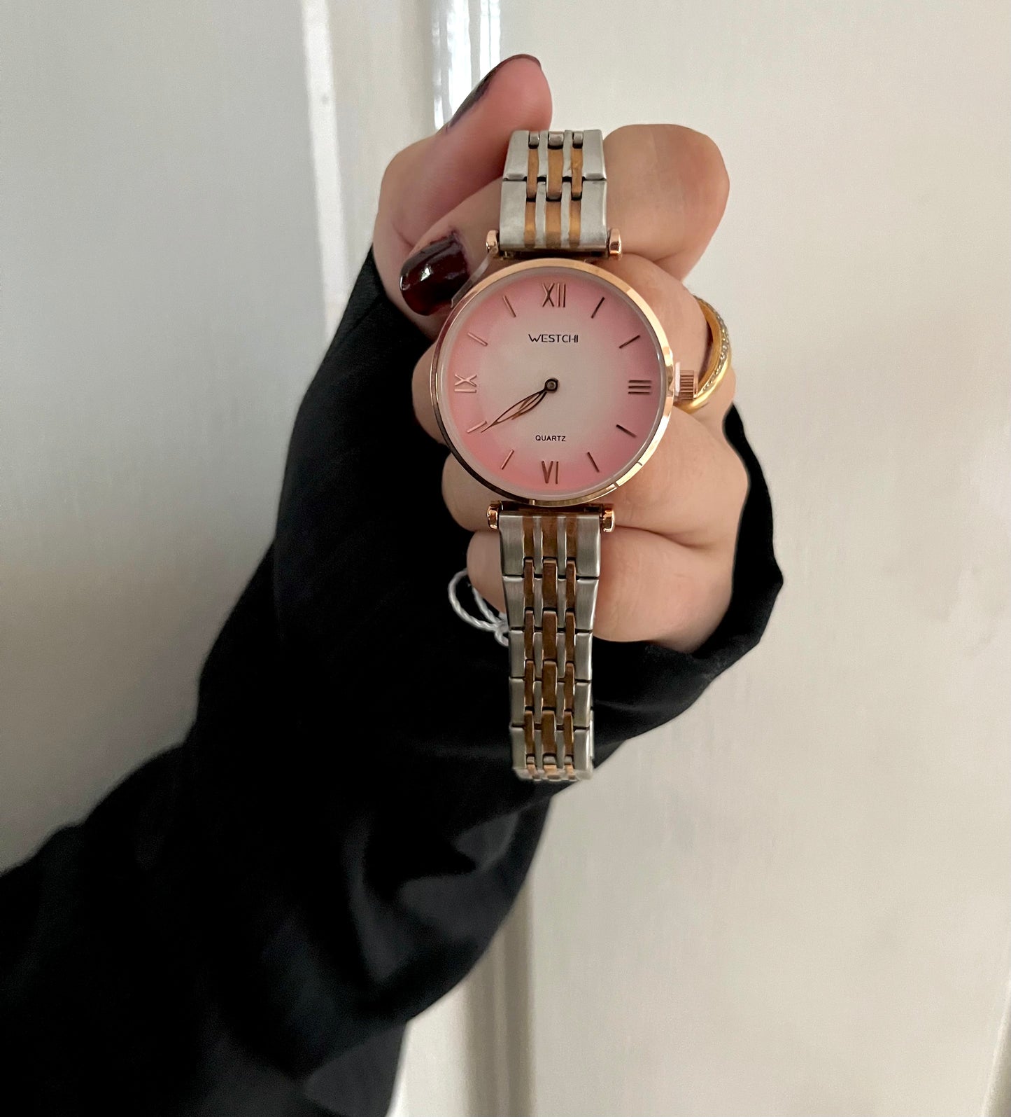 TWO TONE X PINK DAIL WATCH✨