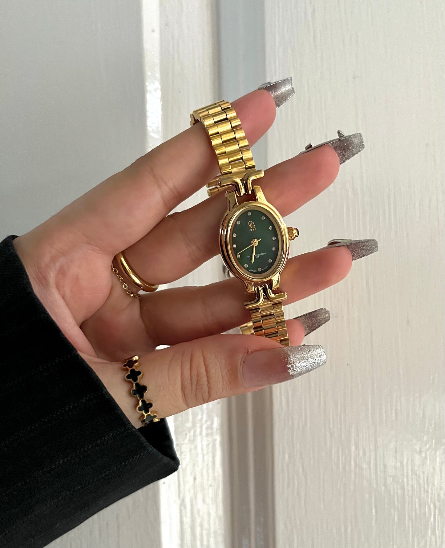 GOLD X GREEN DIAL WATCH