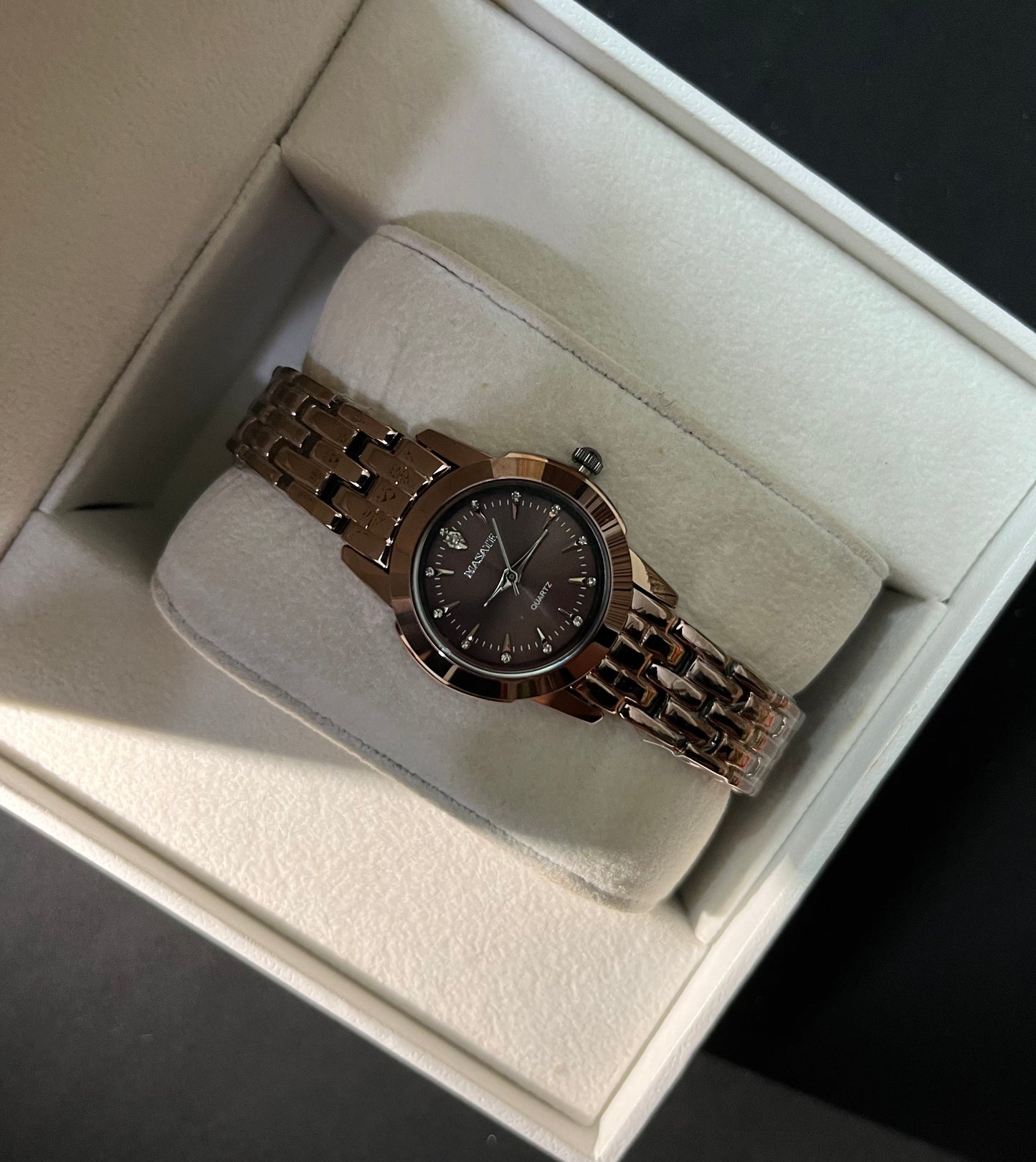 Copper Luxe Crystal Watch