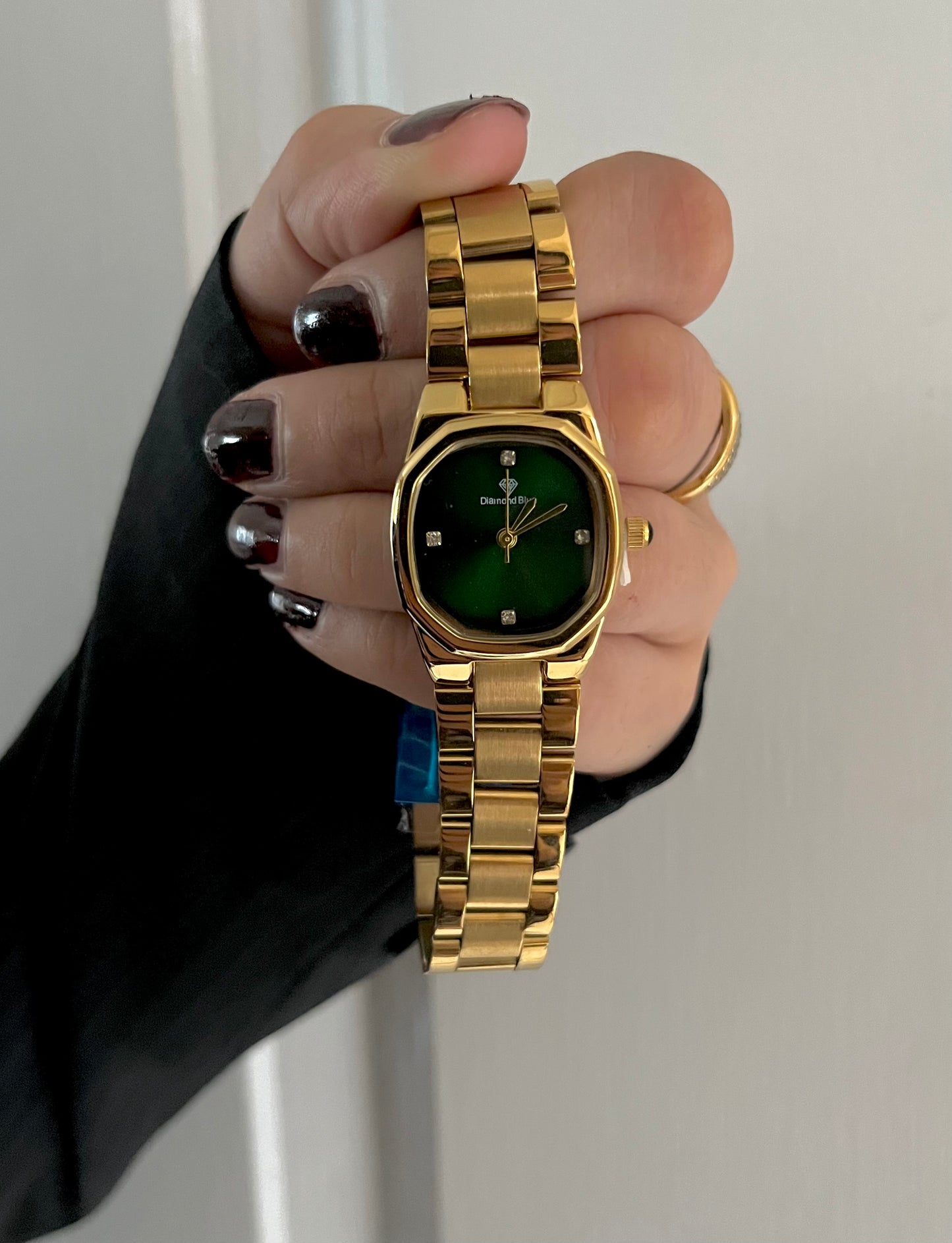 DIAMOND DUSK GREEN X GOLD WATCH-Green Dial