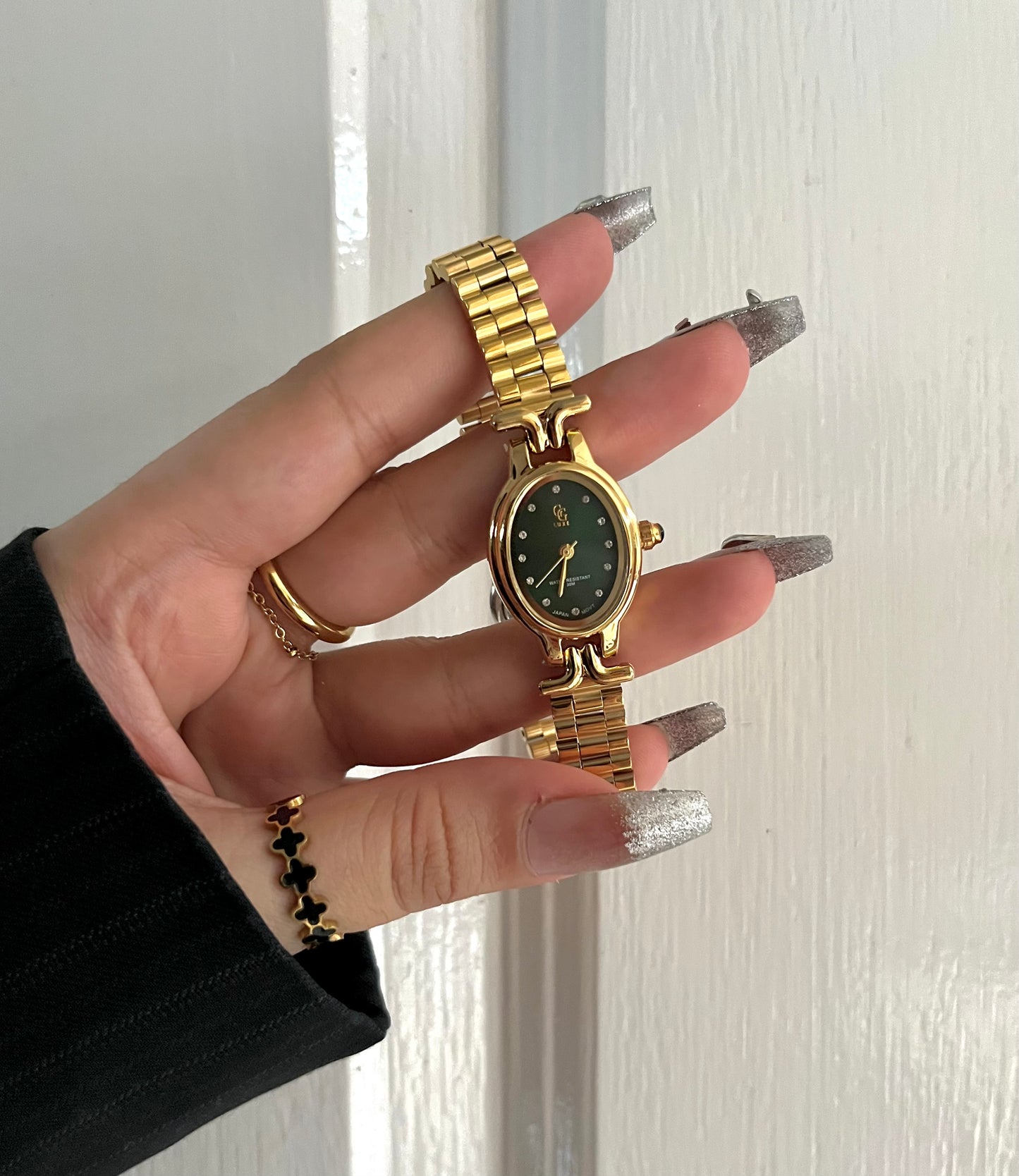 GOLD X GREEN DIAL WATCH