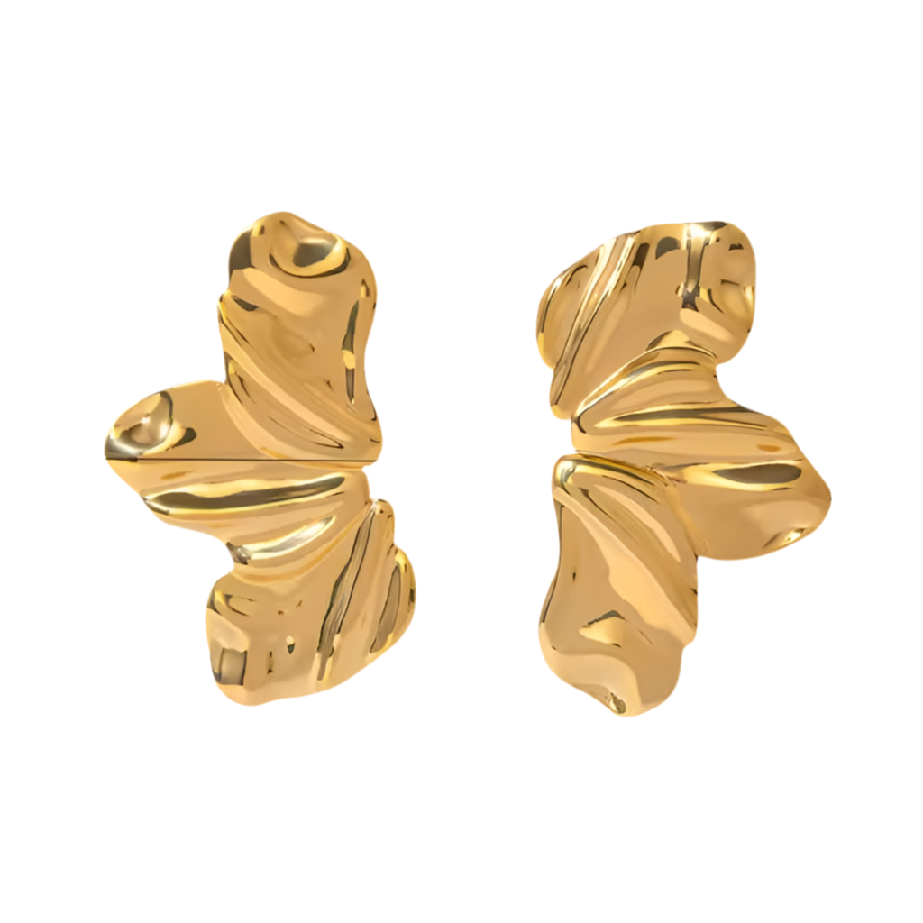 GOLD FLOWER EARRINGS