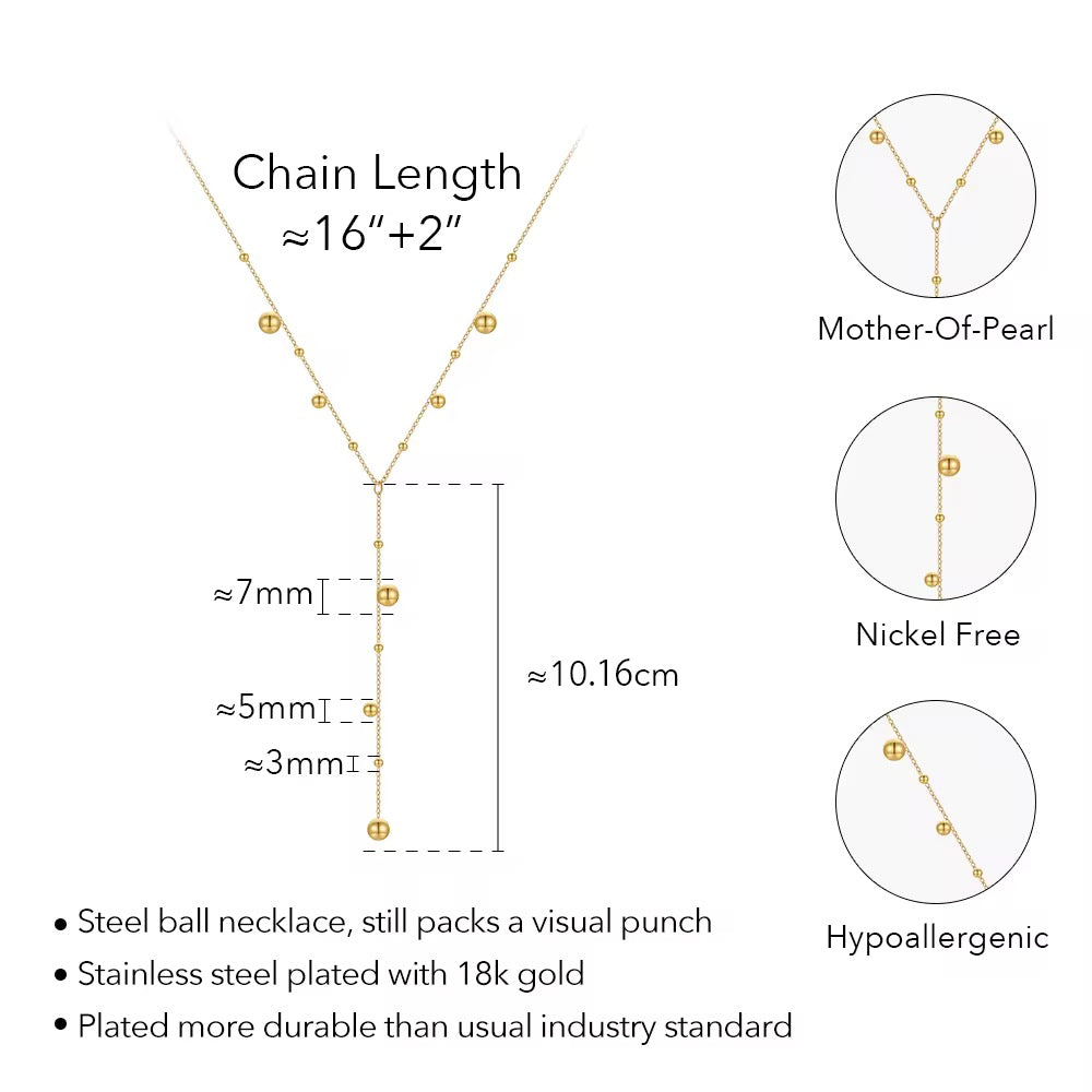 SOFFIO LONG-CHAIN NECKLACE