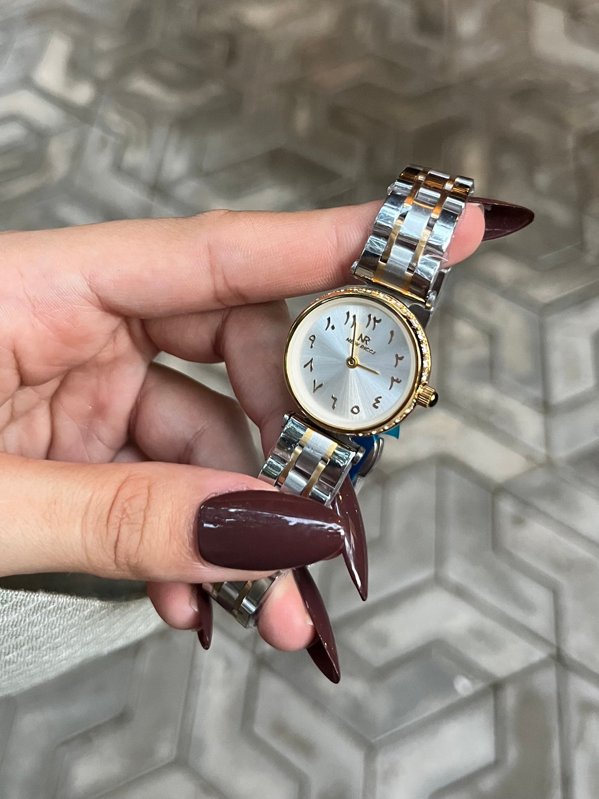 Ricci Two Tone Watch White Dail