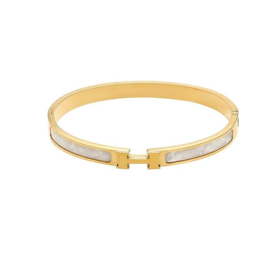 H- WHITE HANDCUFF