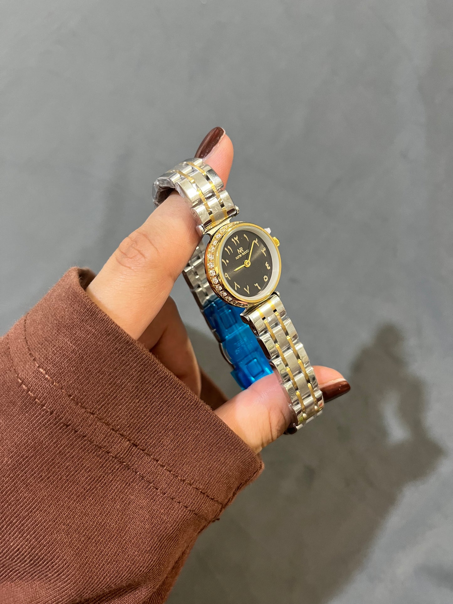 Ricci Two Tone Watch Black Dail