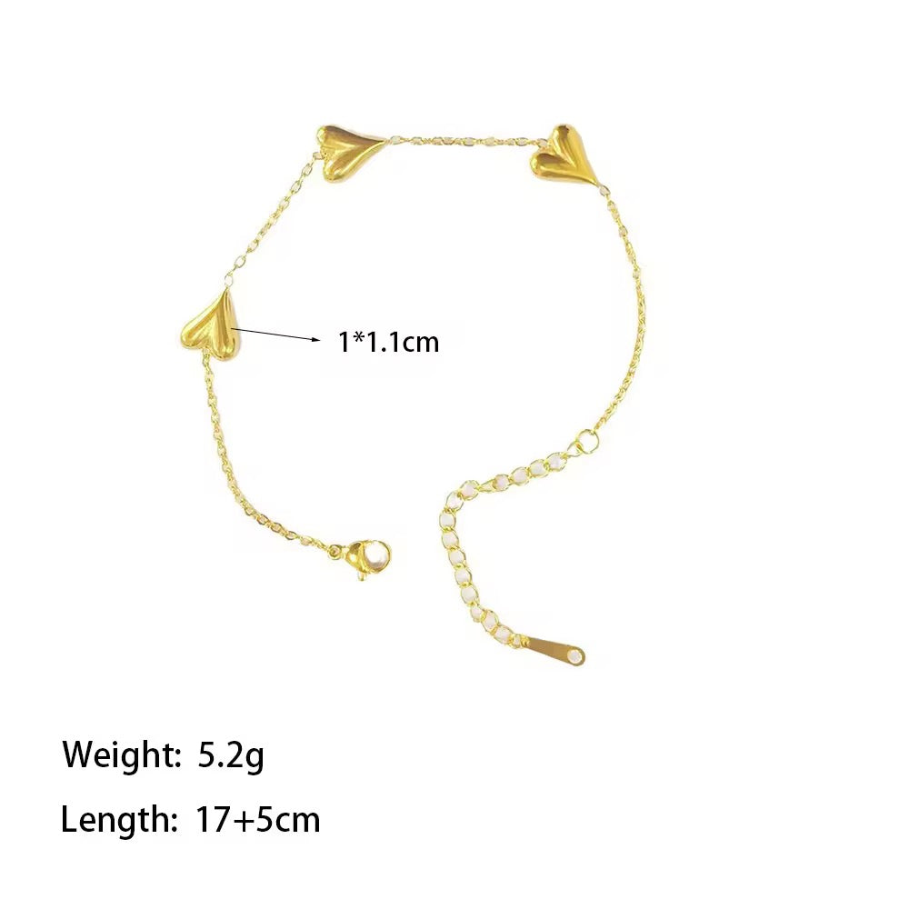 HEART CHARMS BRACELET