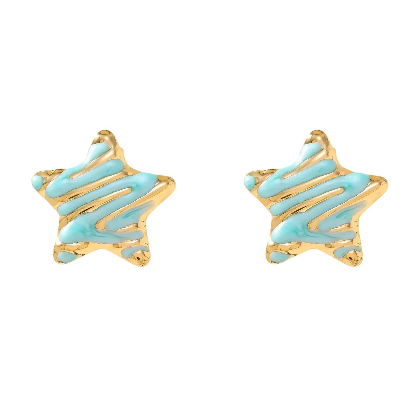 Aqua Swirl Star