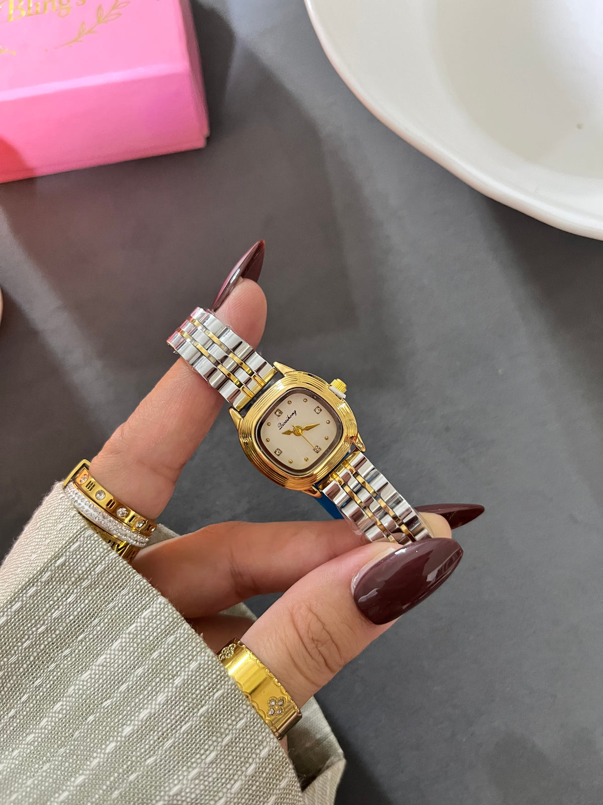 Petite Two Tone Timepiece