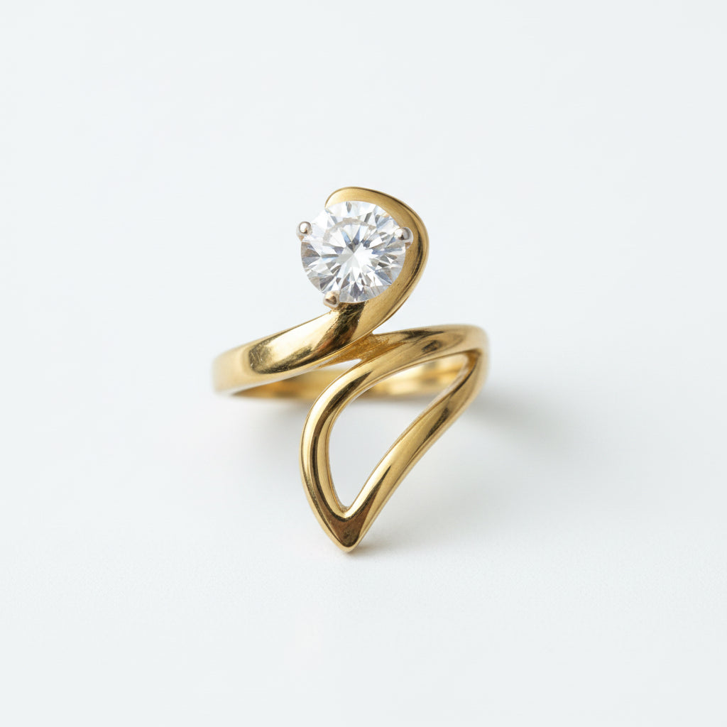 Twisted Spiral Ring