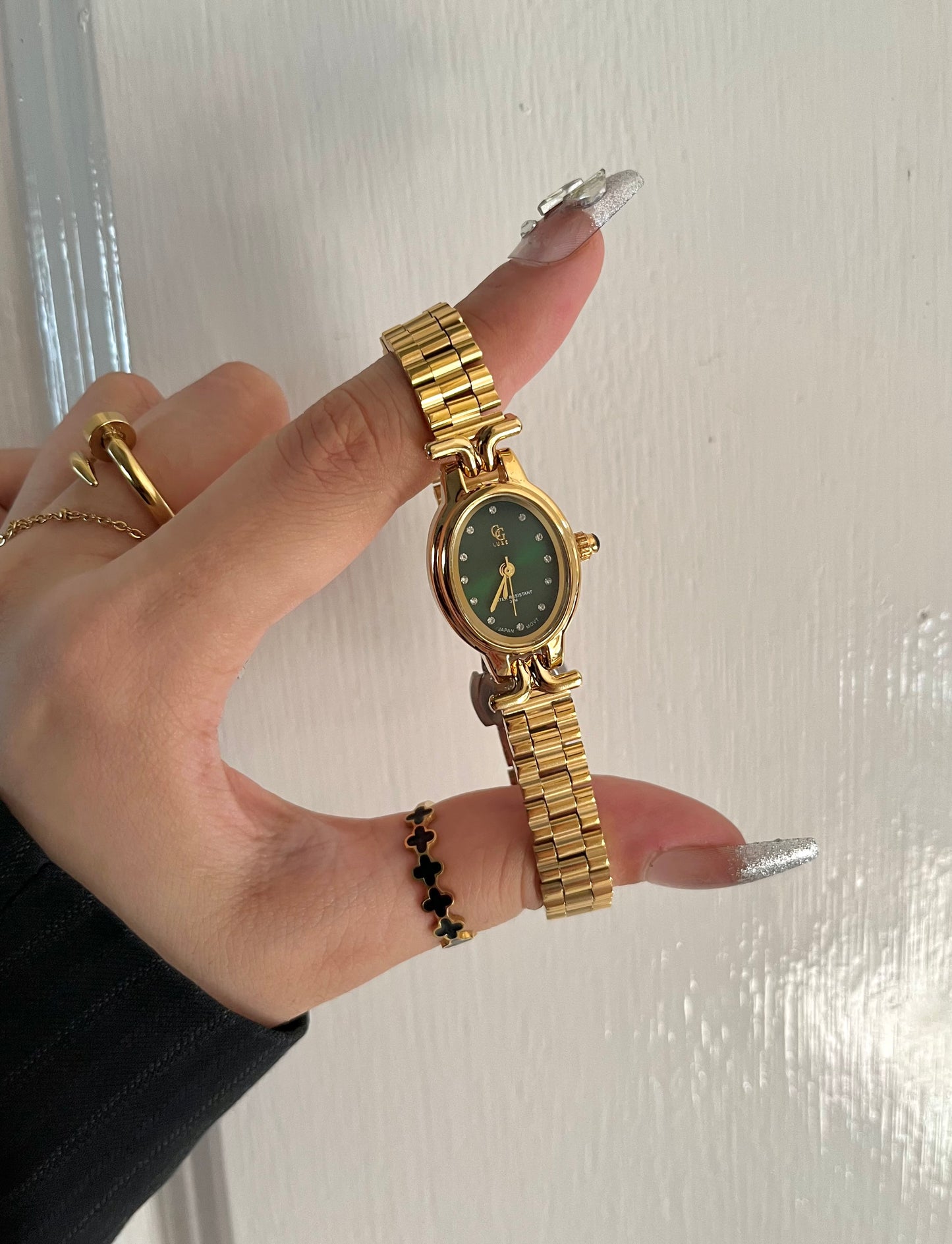 GOLD X GREEN DIAL WATCH