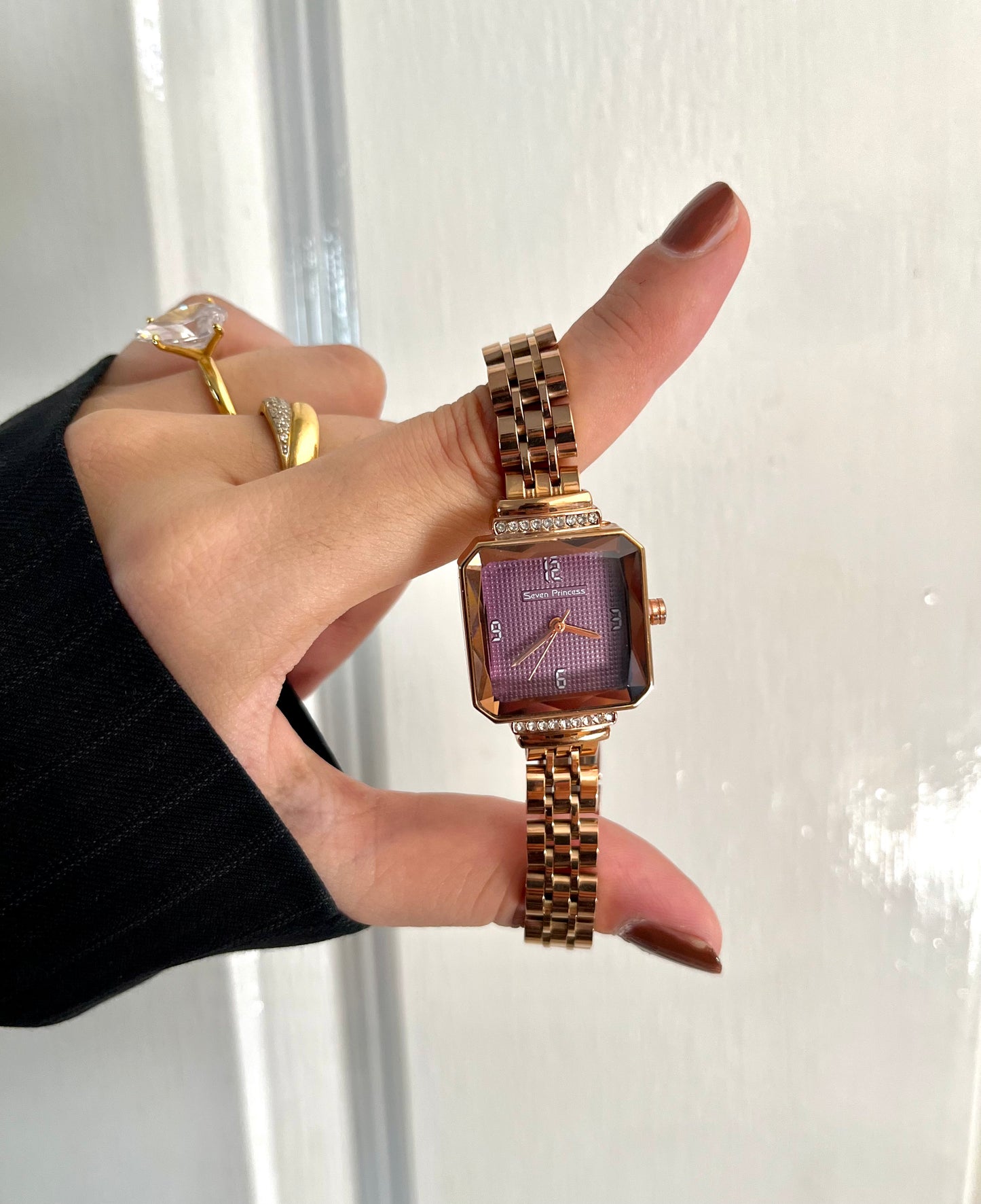 REGAL SQUARE WATCH (purple dail)