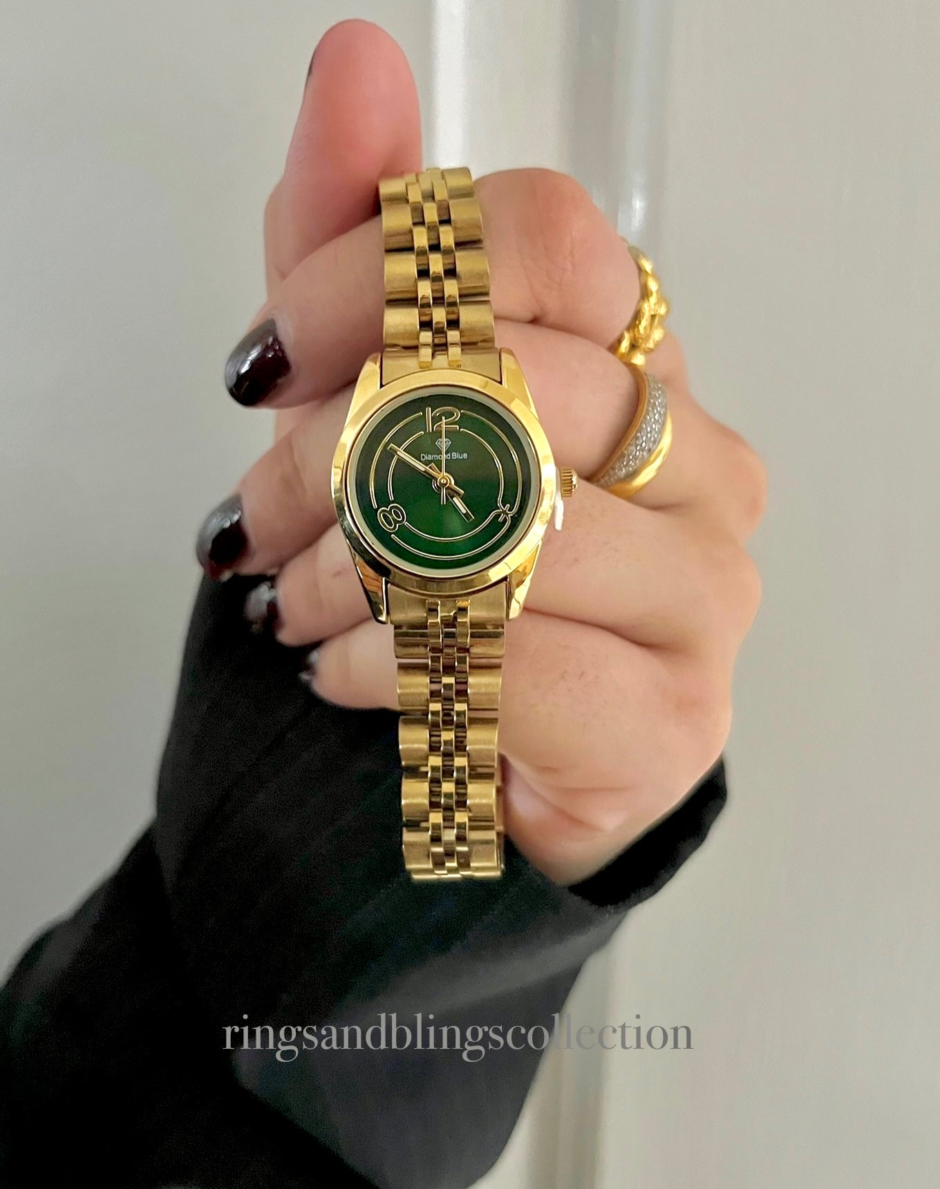 ✨EXCLUSIVE GOLD BRAIDED WATCH-Green Dial✨