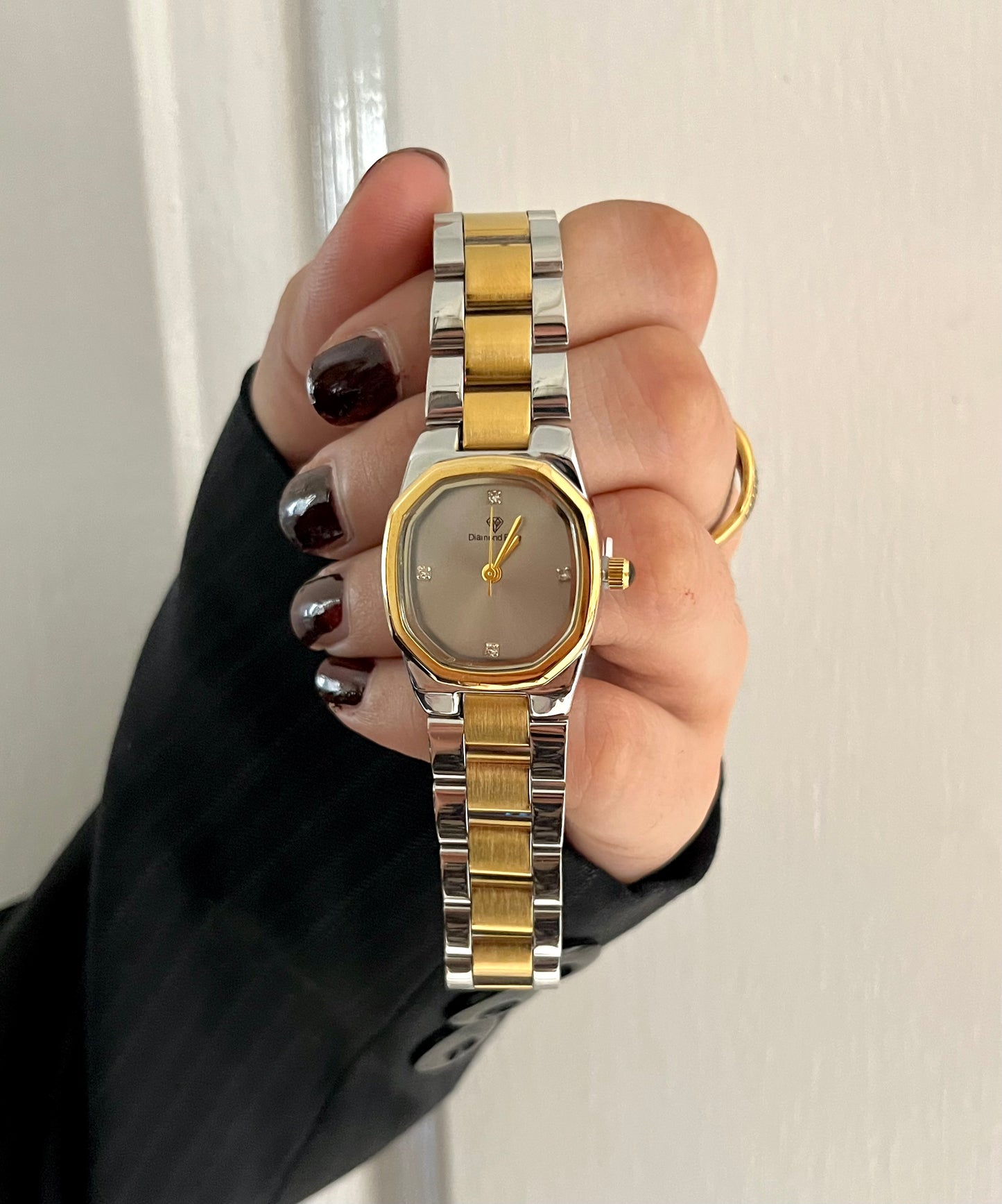 DIAMOND DUSK TWO TONE GREY X GOLD WATCH