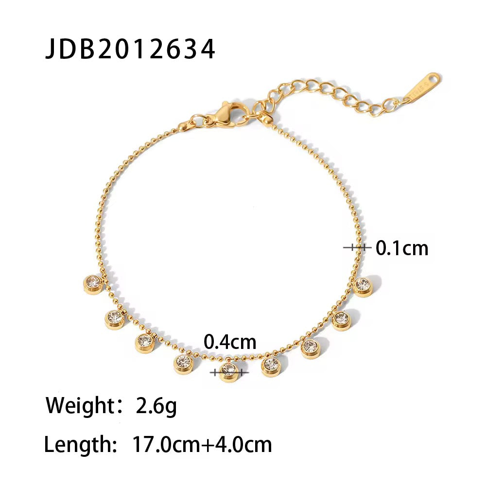 Crystal Charm Bracelet