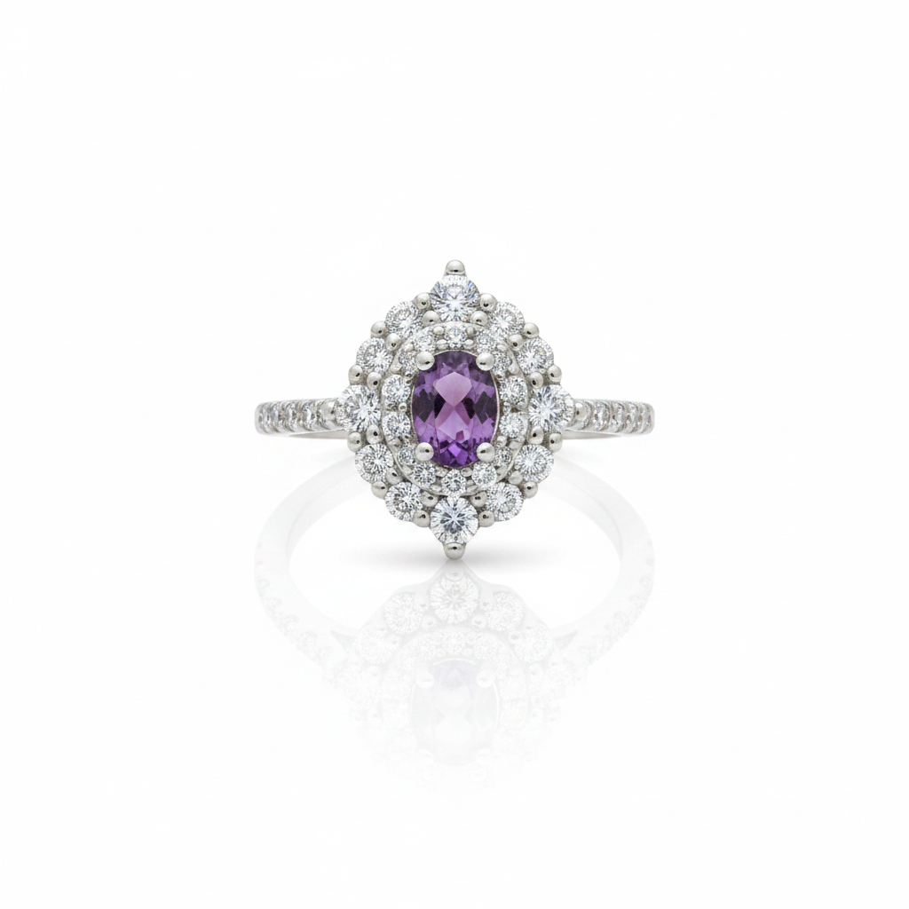 Crimson Bloom Ring