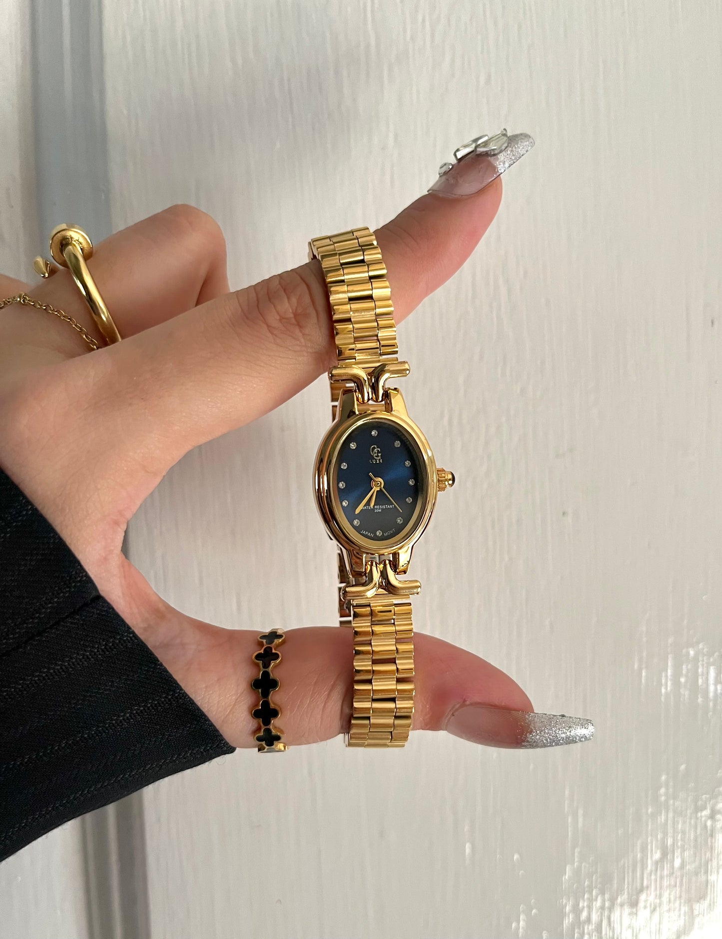GOLD X SAPPHIRE DIAL WATCH