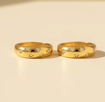 Moon Charm Ring