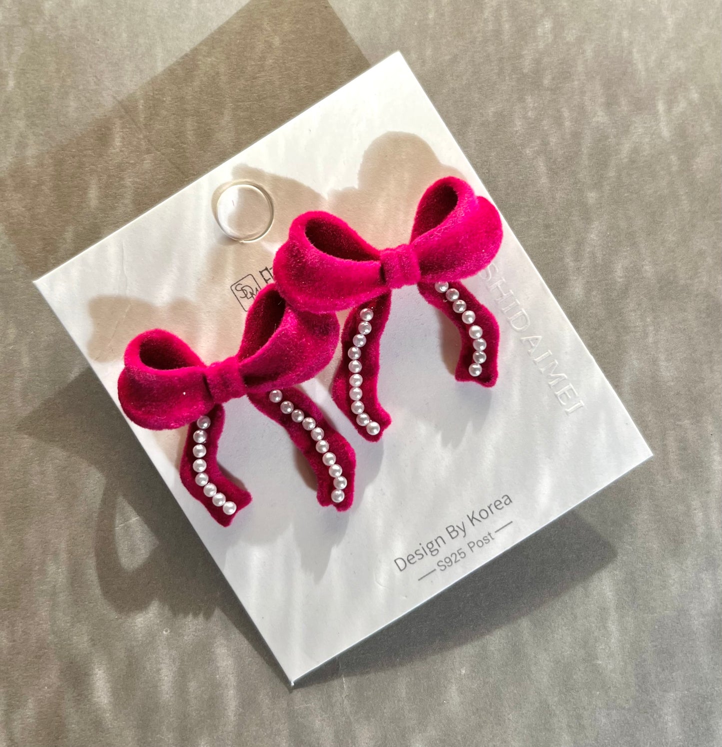 BLUSH CHARM KOREAN EARRINGS