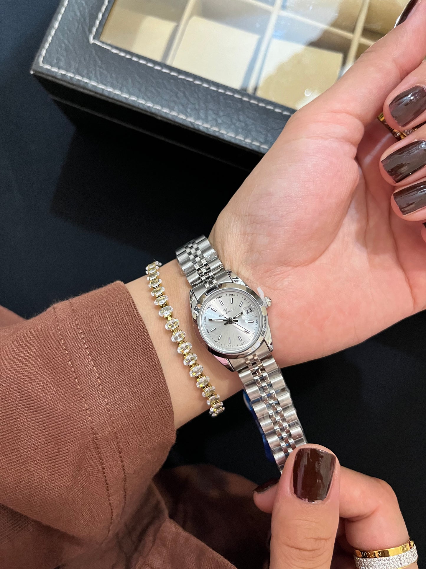White Diamond Dial watch