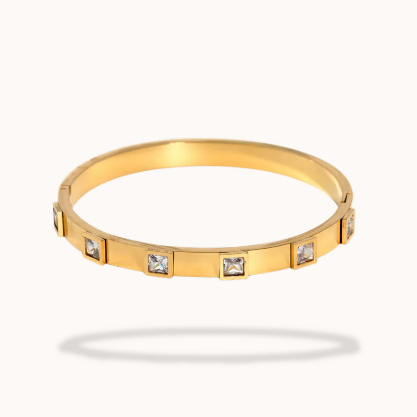 Greca Crystal Cuff Bangle