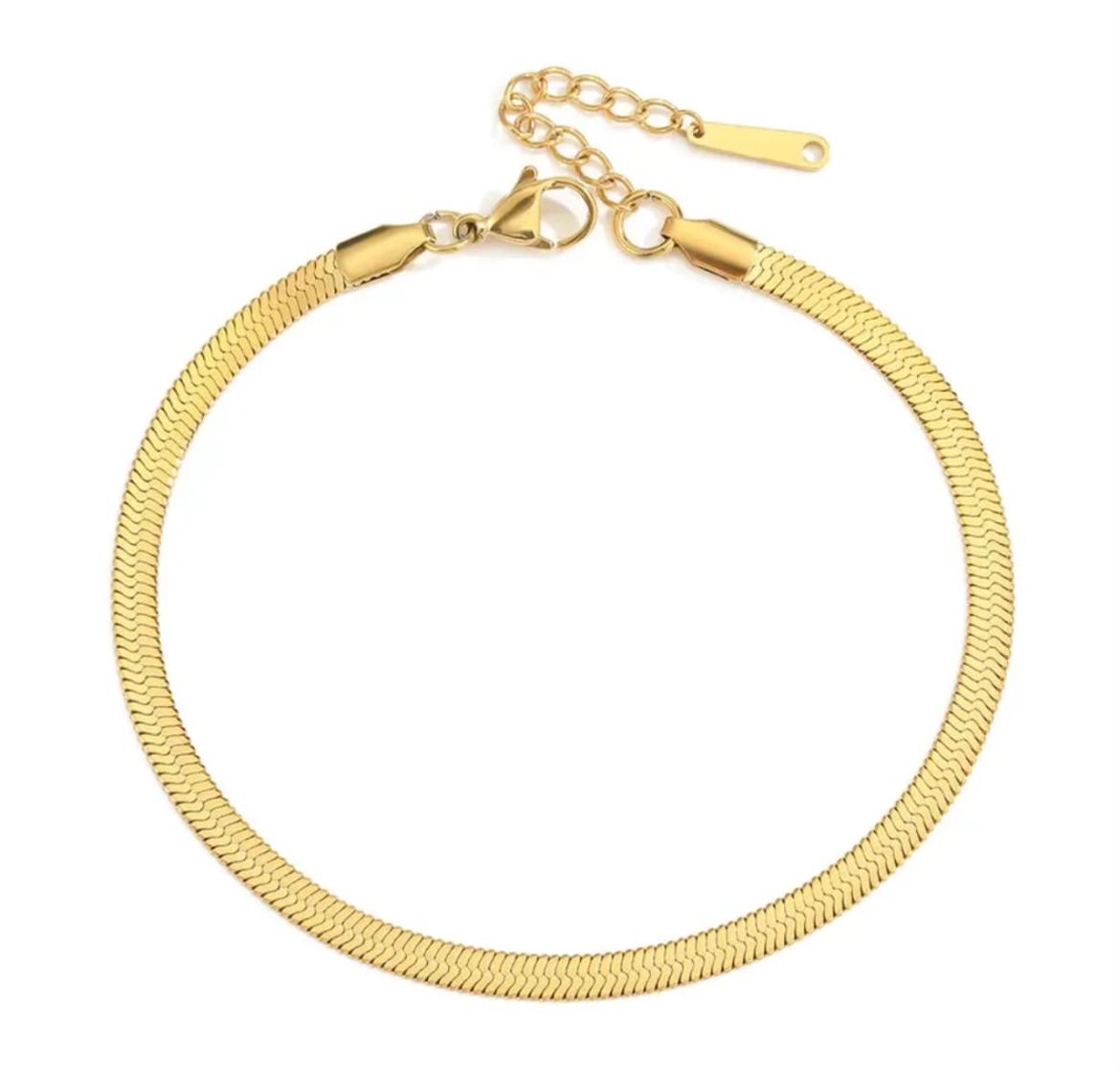 Snake chain anklet
