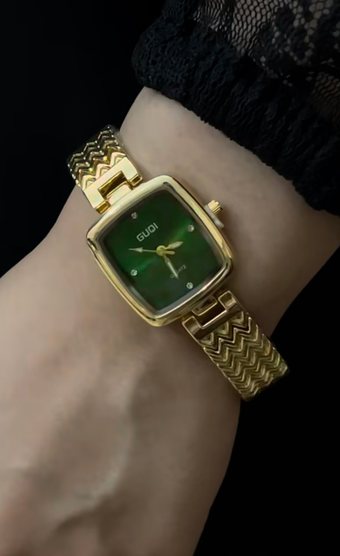 GOLDEN-GREEN DIAL WATCH