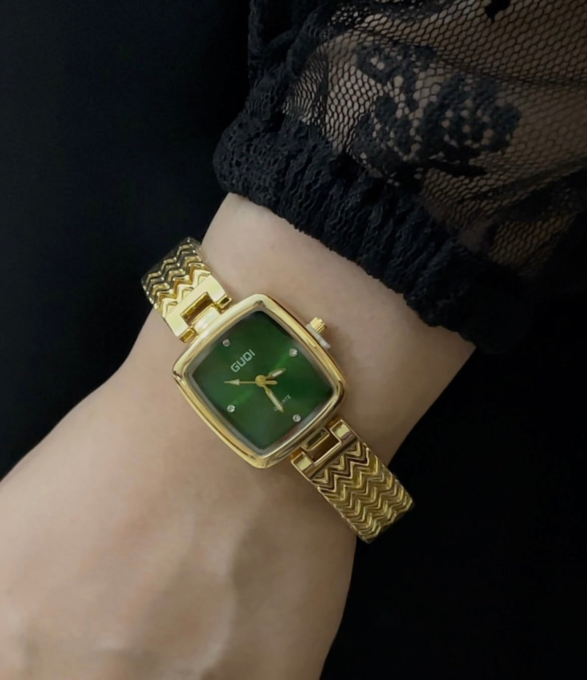 GOLDEN-GREEN DIAL WATCH