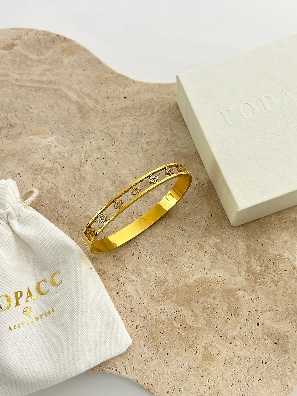 Woven Zircon Bangle