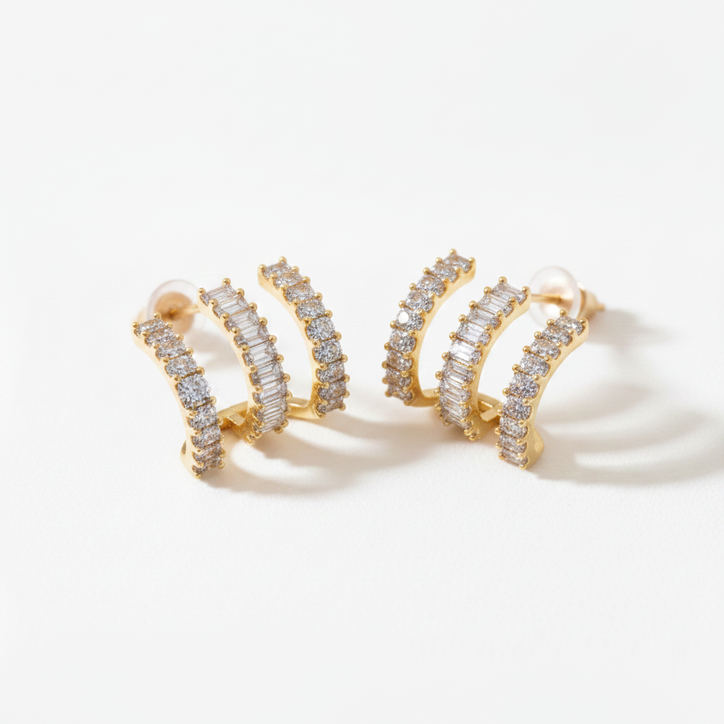 Spree Earrings (golden tone)