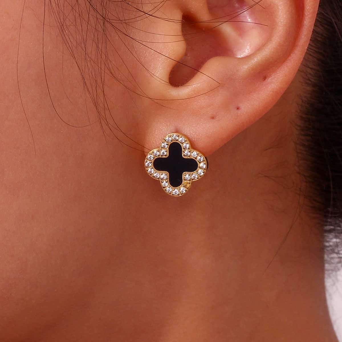 MIDNIGHT LEAF EARRINGS