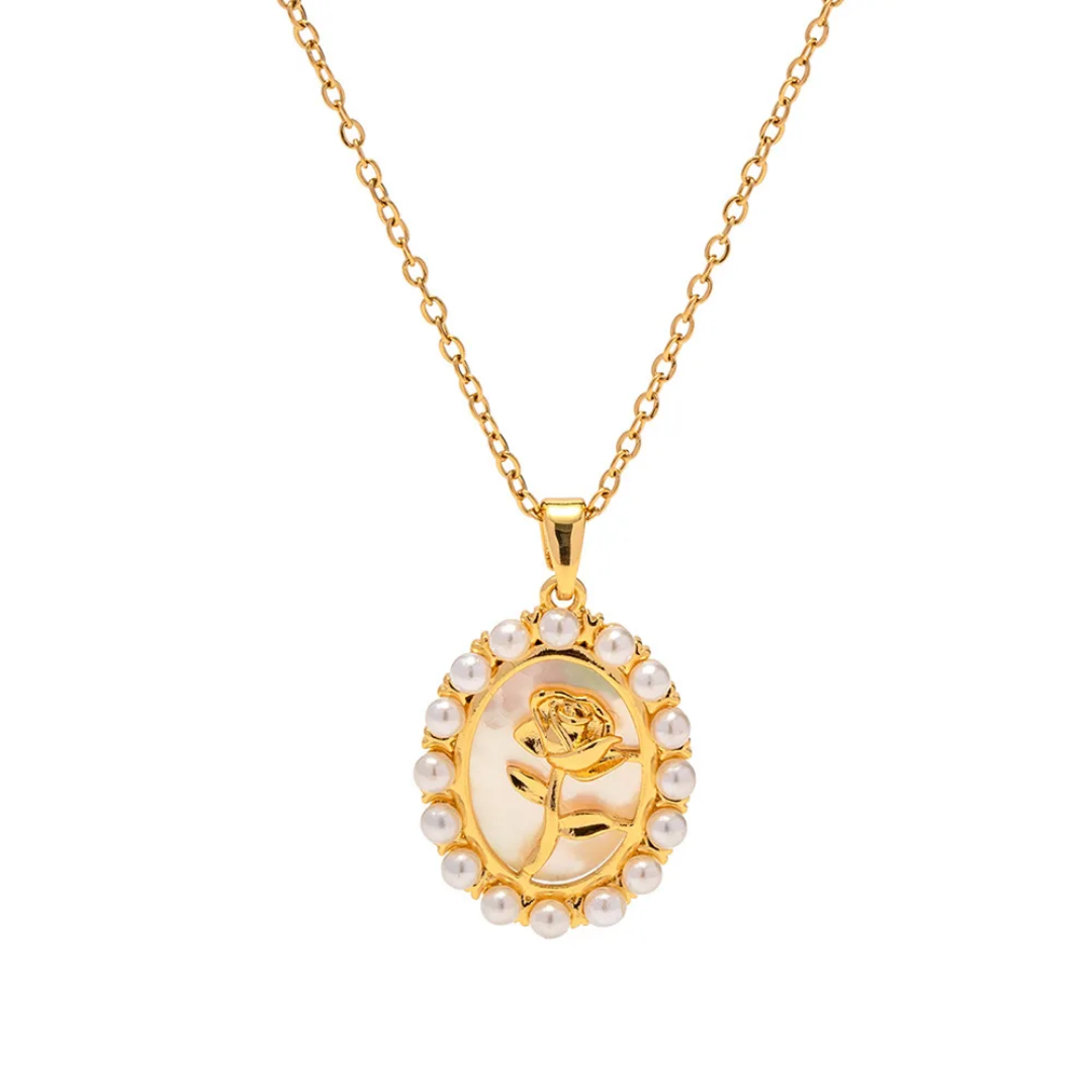 ROSE PEARL NECKLACE