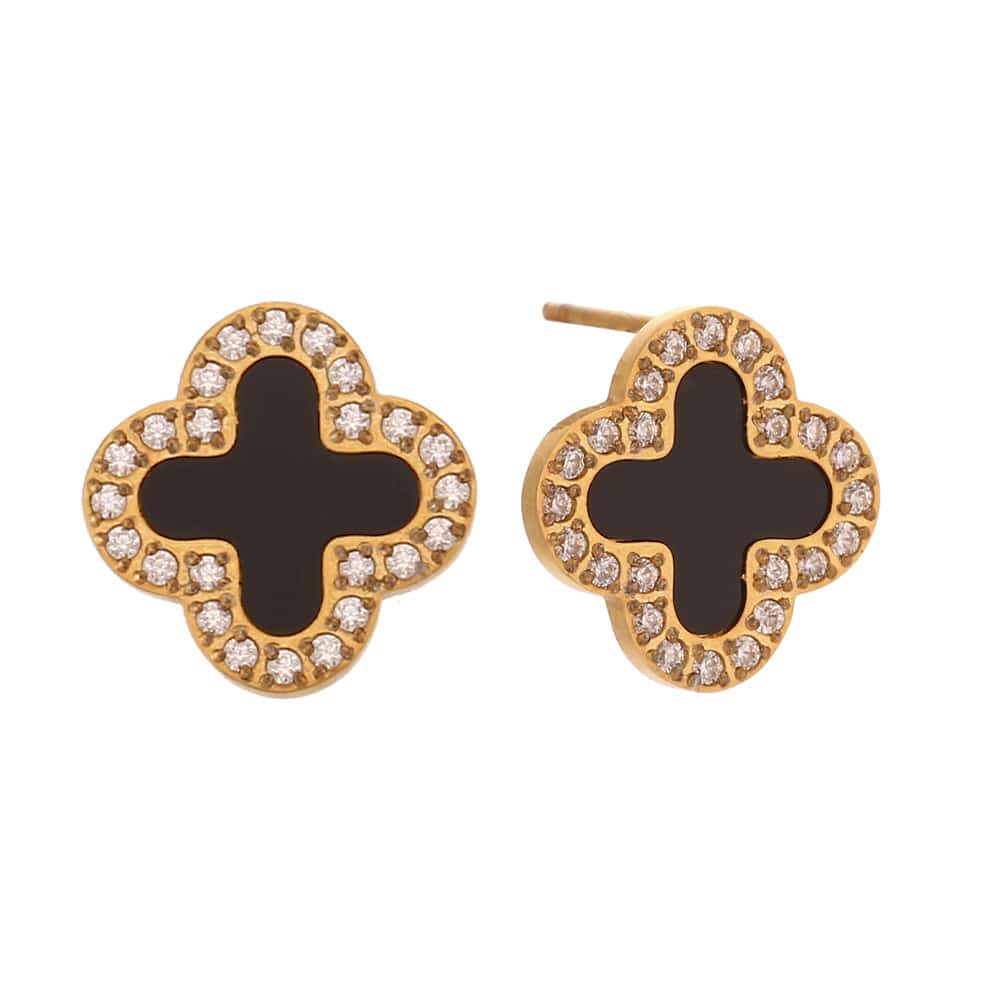 MIDNIGHT LEAF EARRINGS
