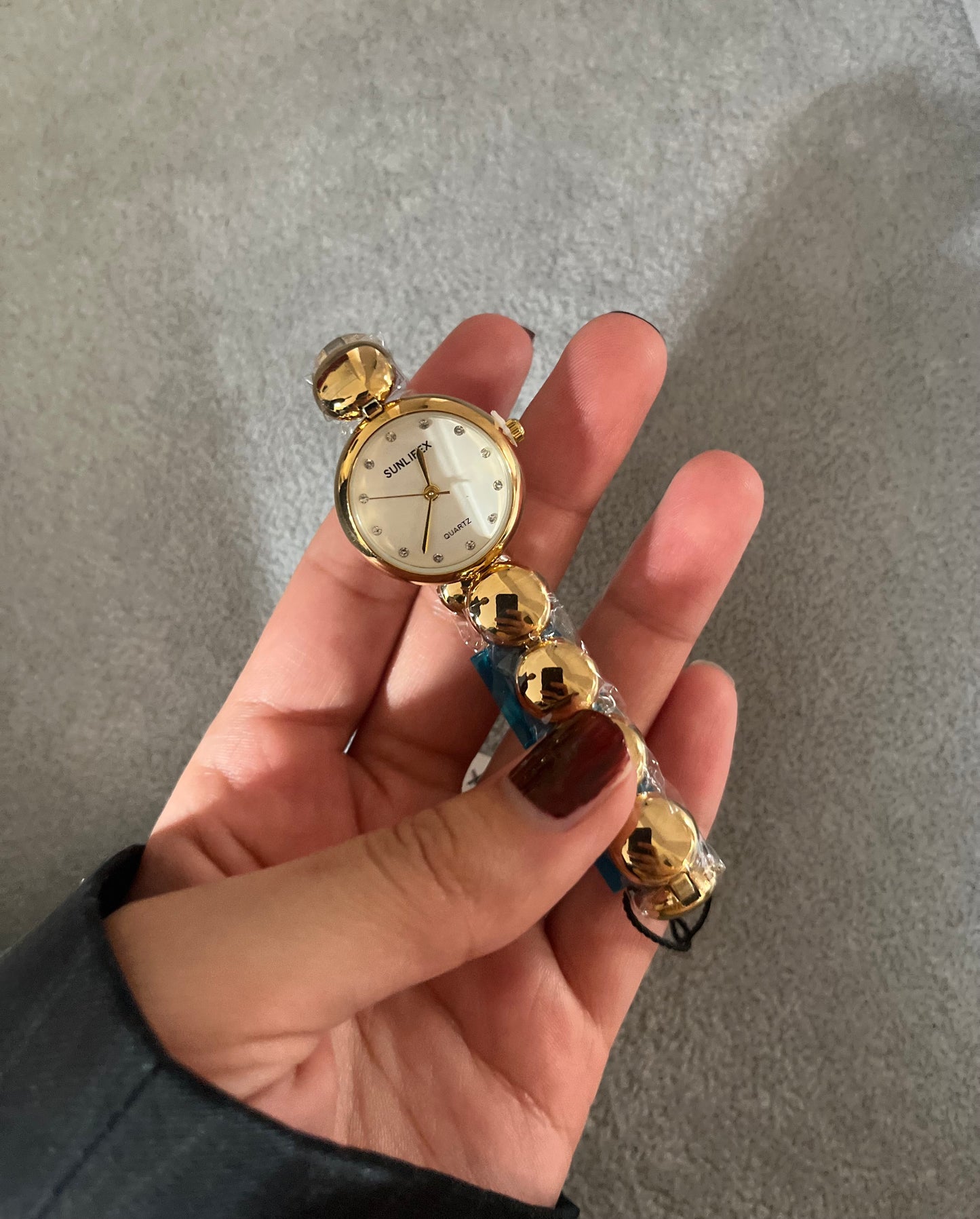HOURIA RHINESTONES WATCH-White Dial