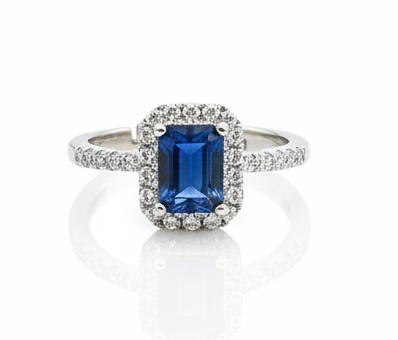 Sapphire Zircon Ring