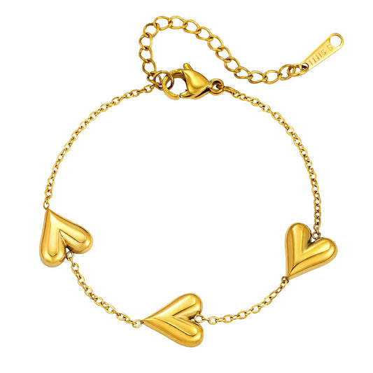 HEART CHARMS BRACELET