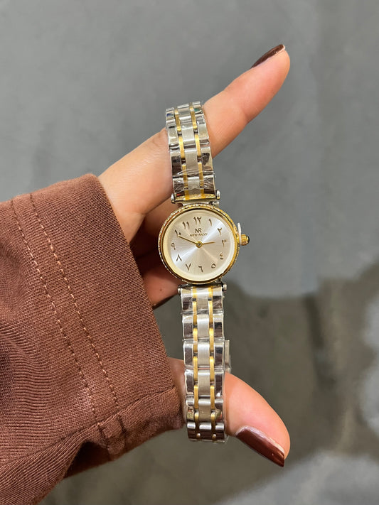 Ricci Two Tone Watch White Dail