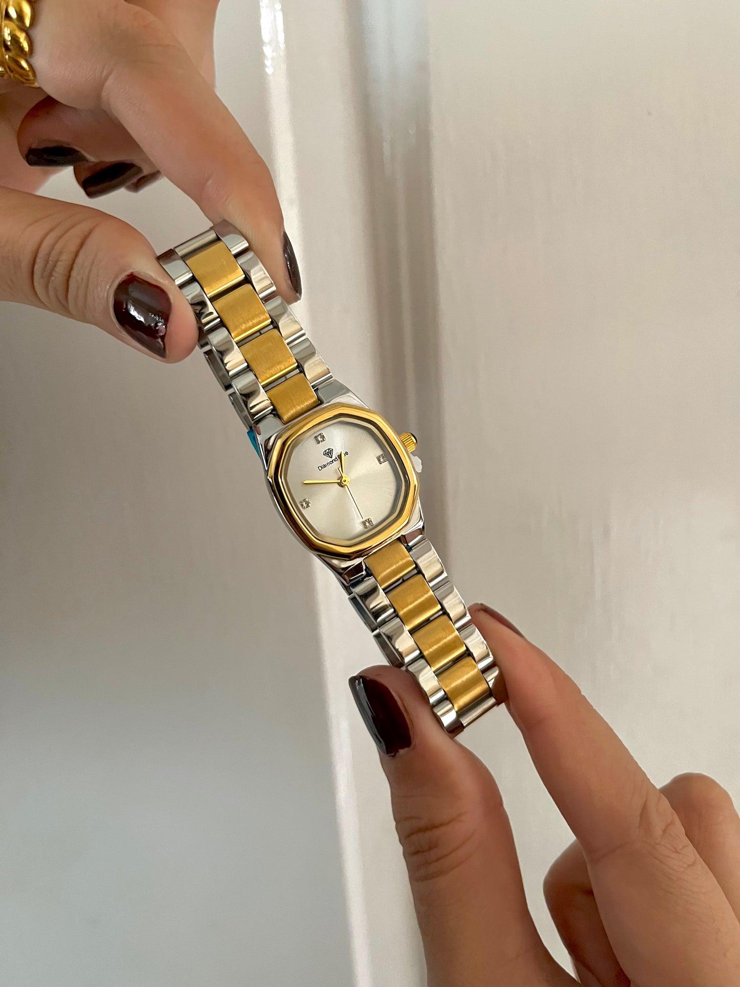 DIAMOND DUSK TWO TONE SILVER X GOLD WATCH