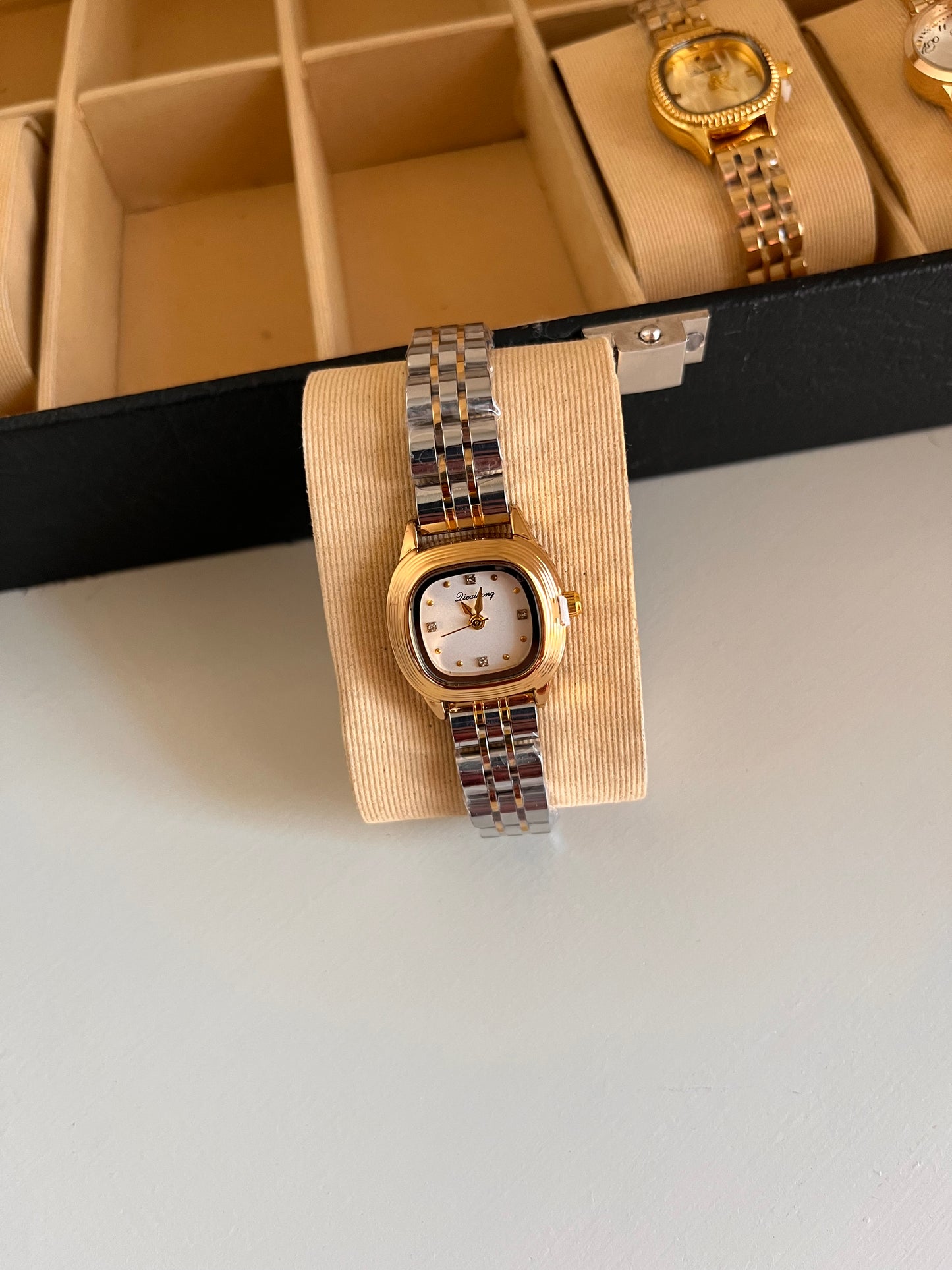 Luxe Frame Two Tone Watch