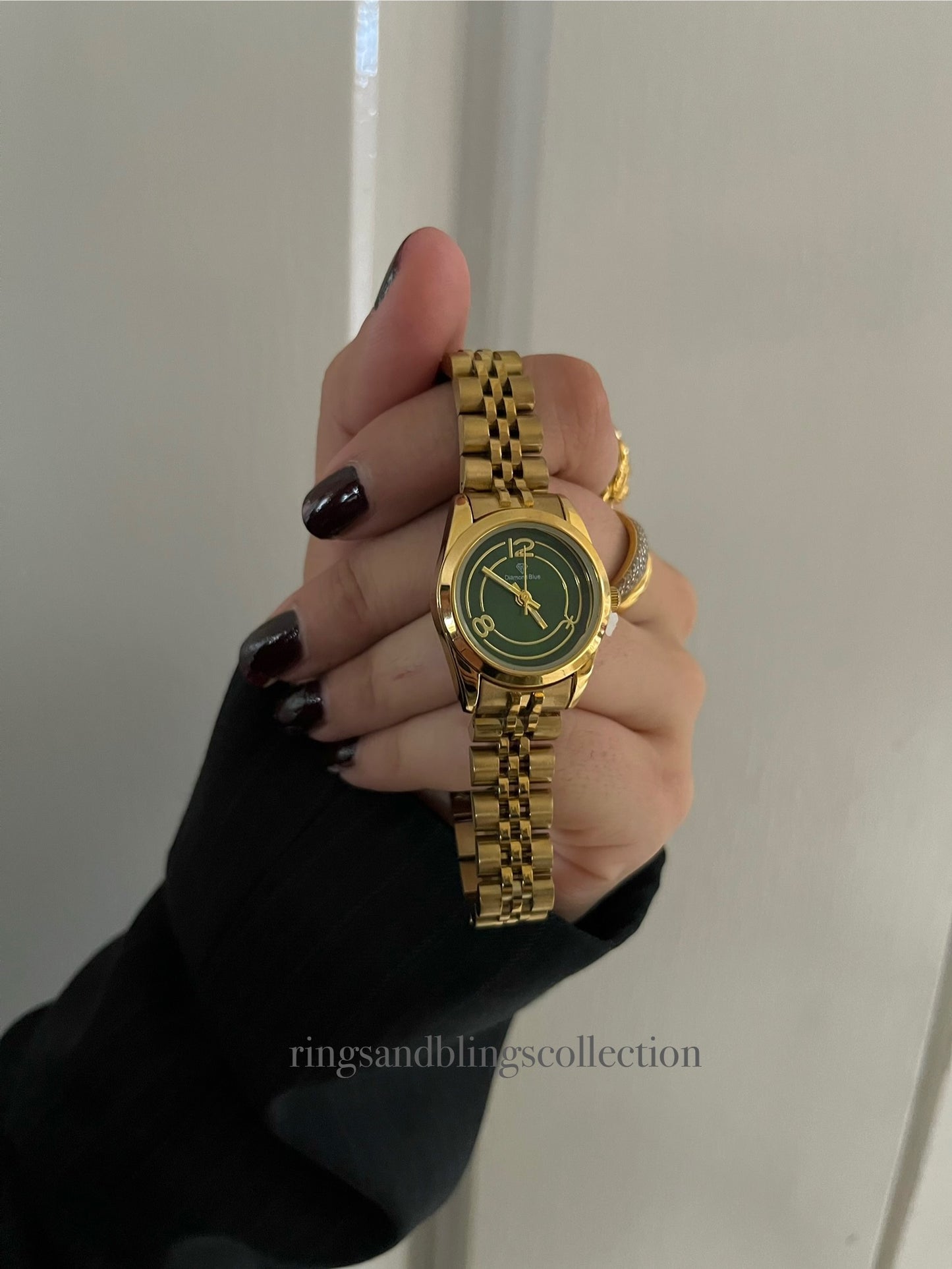 ✨EXCLUSIVE GOLD BRAIDED WATCH-Green Dial✨
