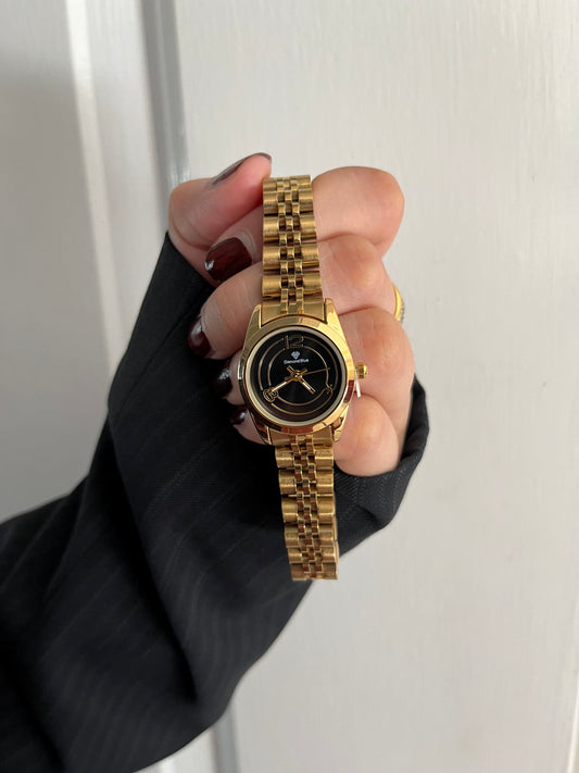 ✨EXCLUSIVE GOLD BRAIDED WATCH-Black Dial✨