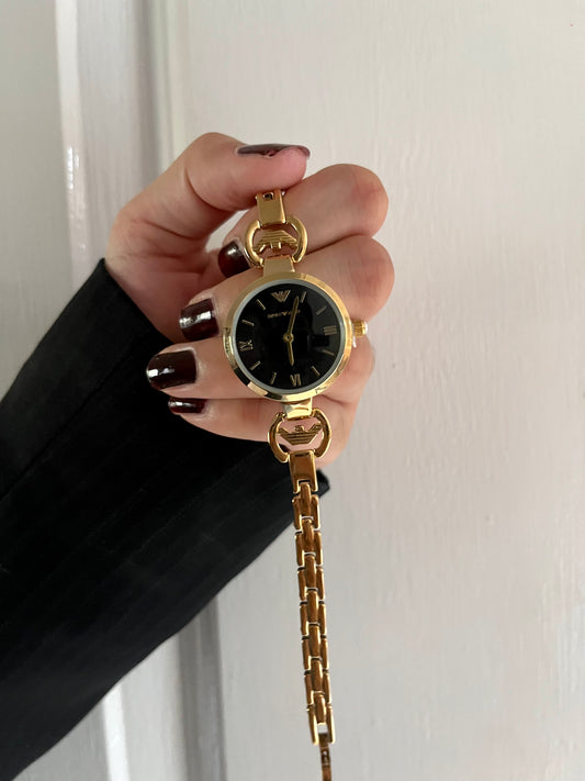 EMPORIO ARMANI BLACK DAIL WATCH